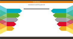 Desktop Screenshot of miniaturen-wohlhaupter.de