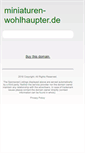 Mobile Screenshot of miniaturen-wohlhaupter.de