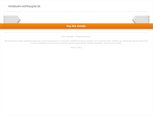 Tablet Screenshot of miniaturen-wohlhaupter.de